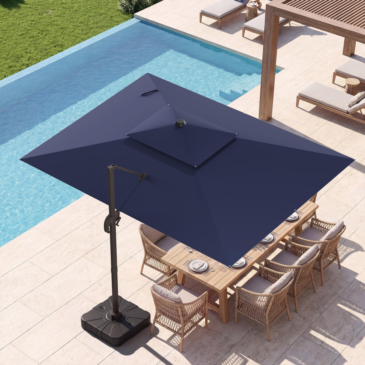 Cantilever Patio Umbrella with Base O2267