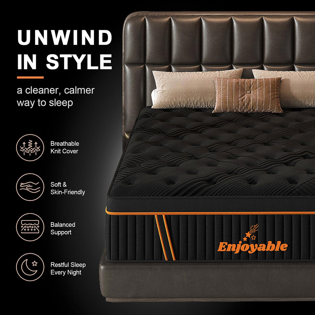 14 Inch Hybrid Full Size Mattress with Memory Foam & Pocket Springs S288384