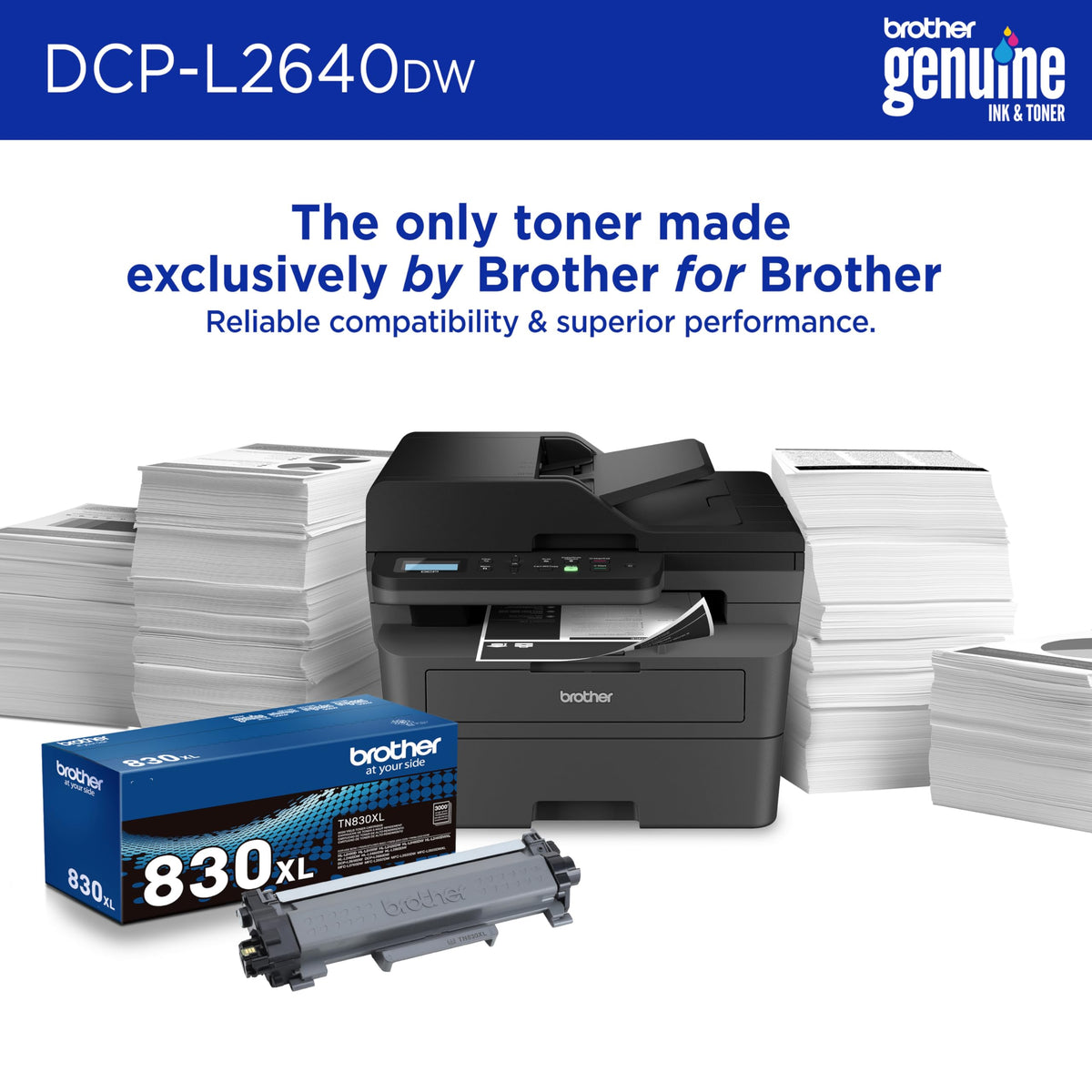 Wireless Compact Monochrome Multi-Function Printer X88853
