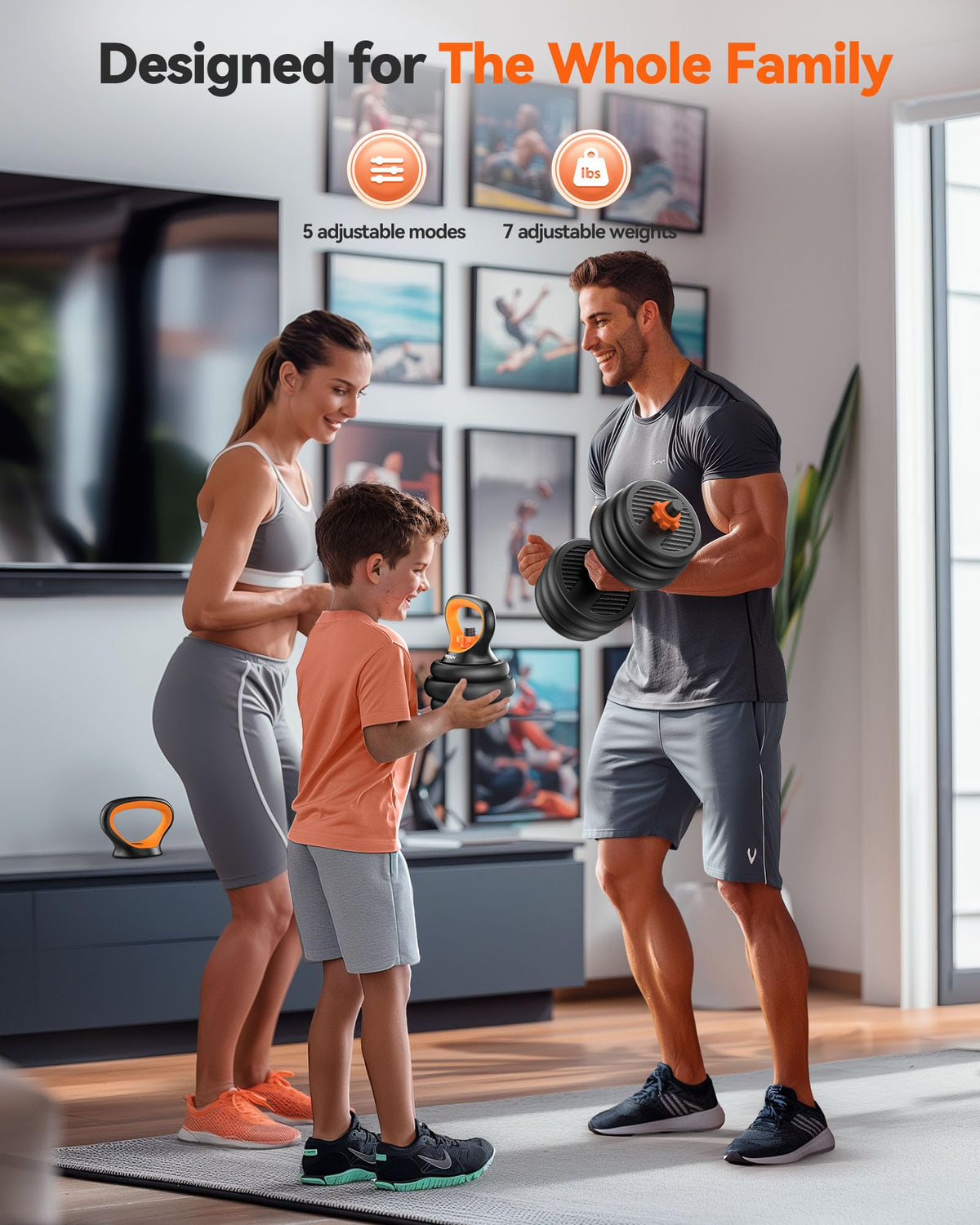 Adjustable Dumbbells Free Weight Set with Connector P1874