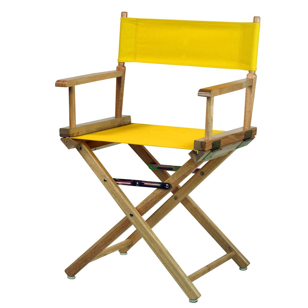 Director's Chair Natural Frame Gold Canvas I92012