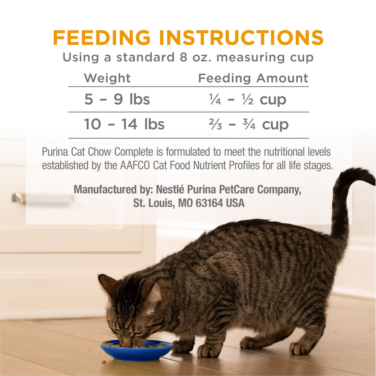High Protein Dry Cat Food with Real Chicken 20 Pounds T711