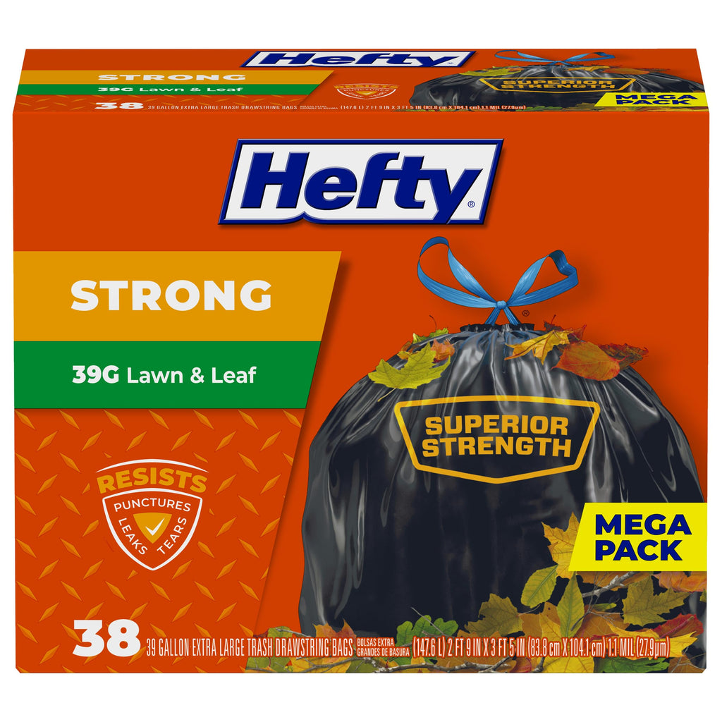 39 Gallon Black Heavy Duty Trash Bags L411