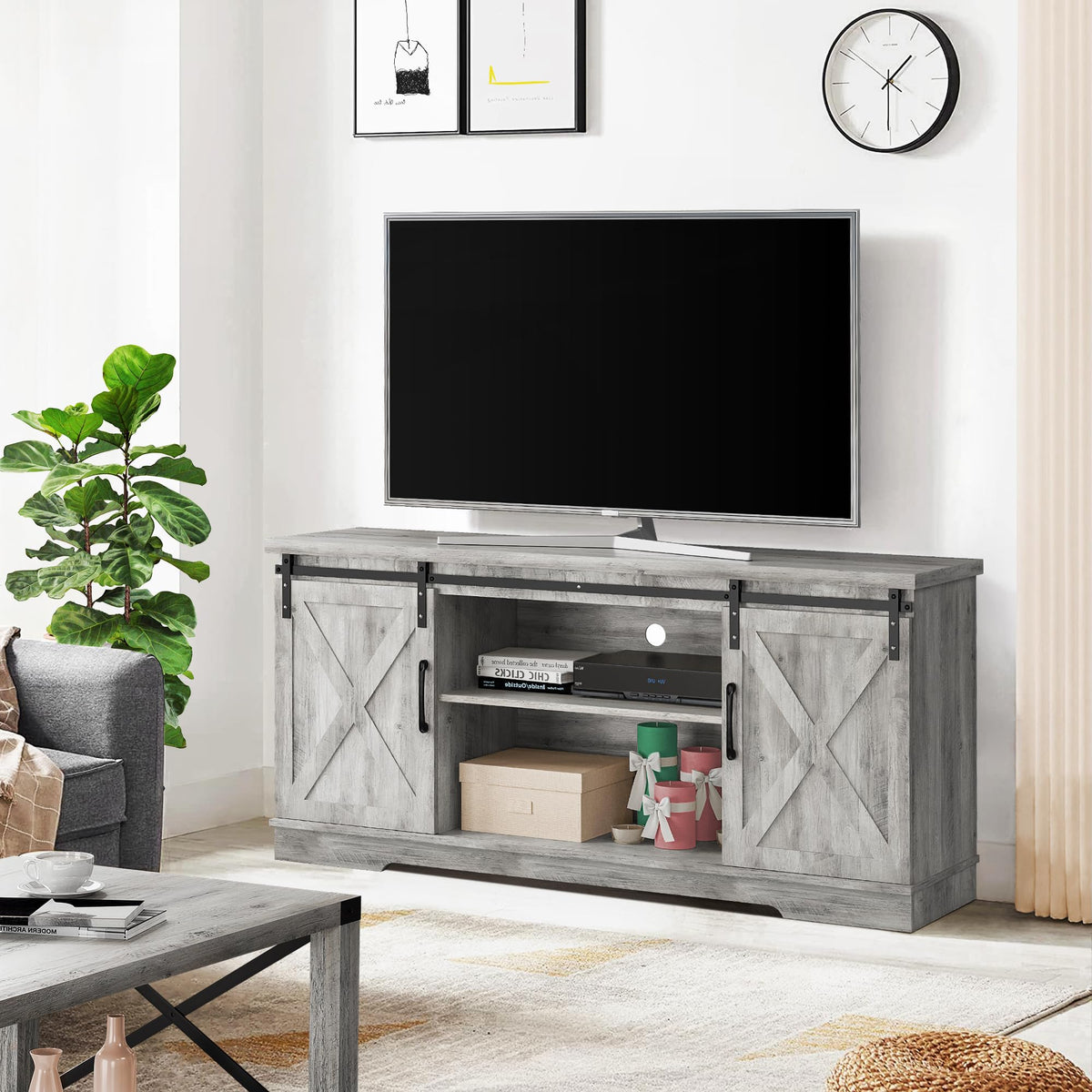 Farmhouse TV Stand for 65 Inch TV D96130