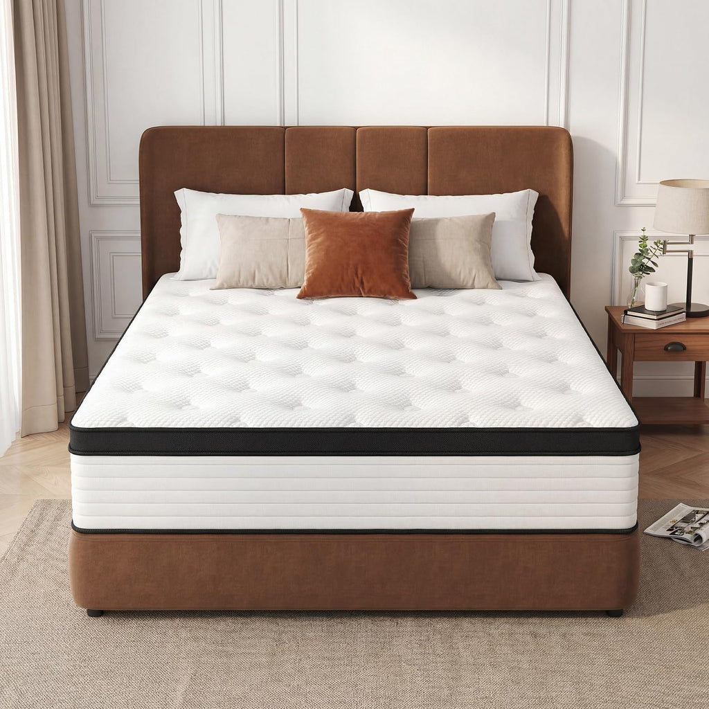 12 Inch Medium Firm Hybrid Memory Foam Mattress F3670