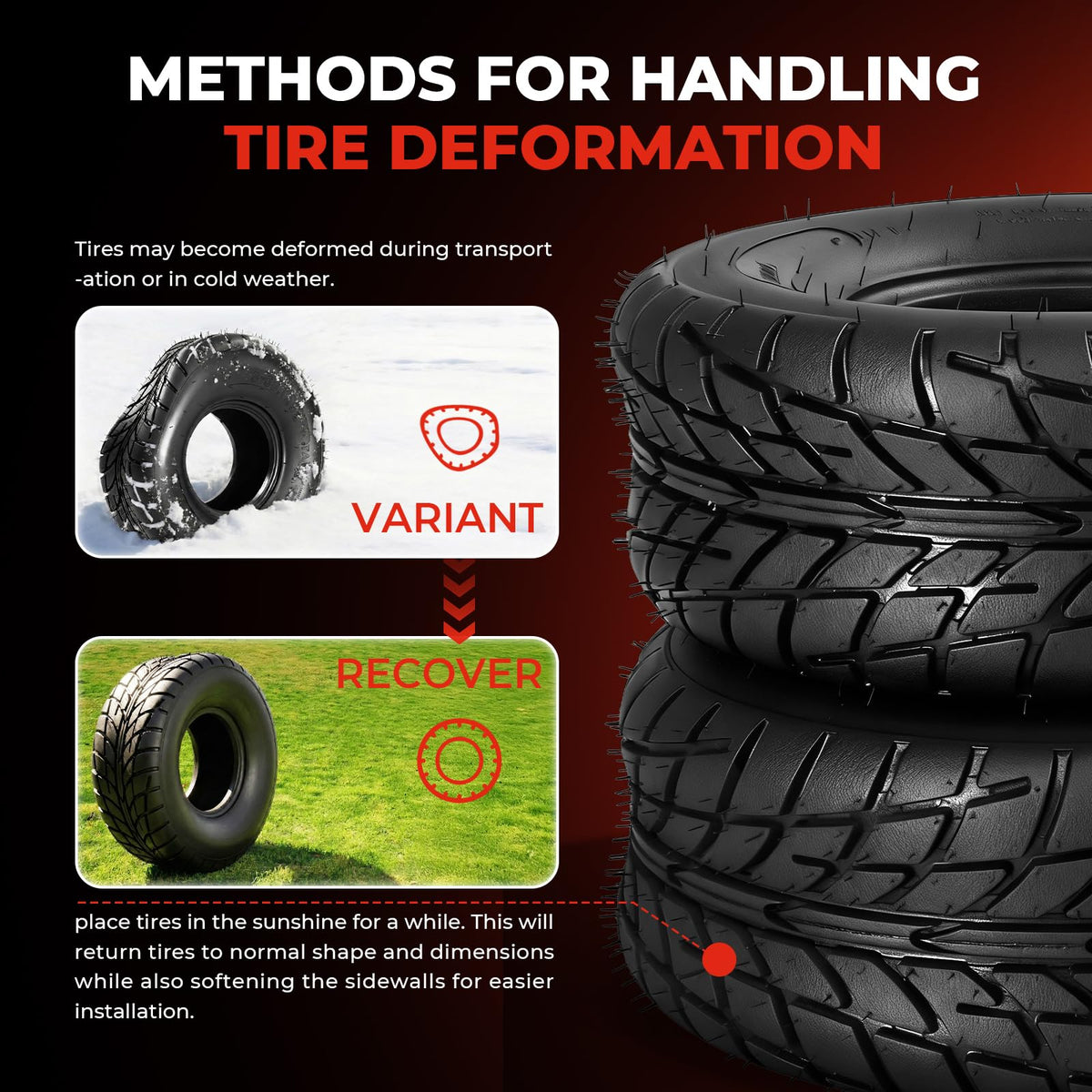 20x7-8 All-Terrain ATV/UTV Tires, Set of 2 S2843