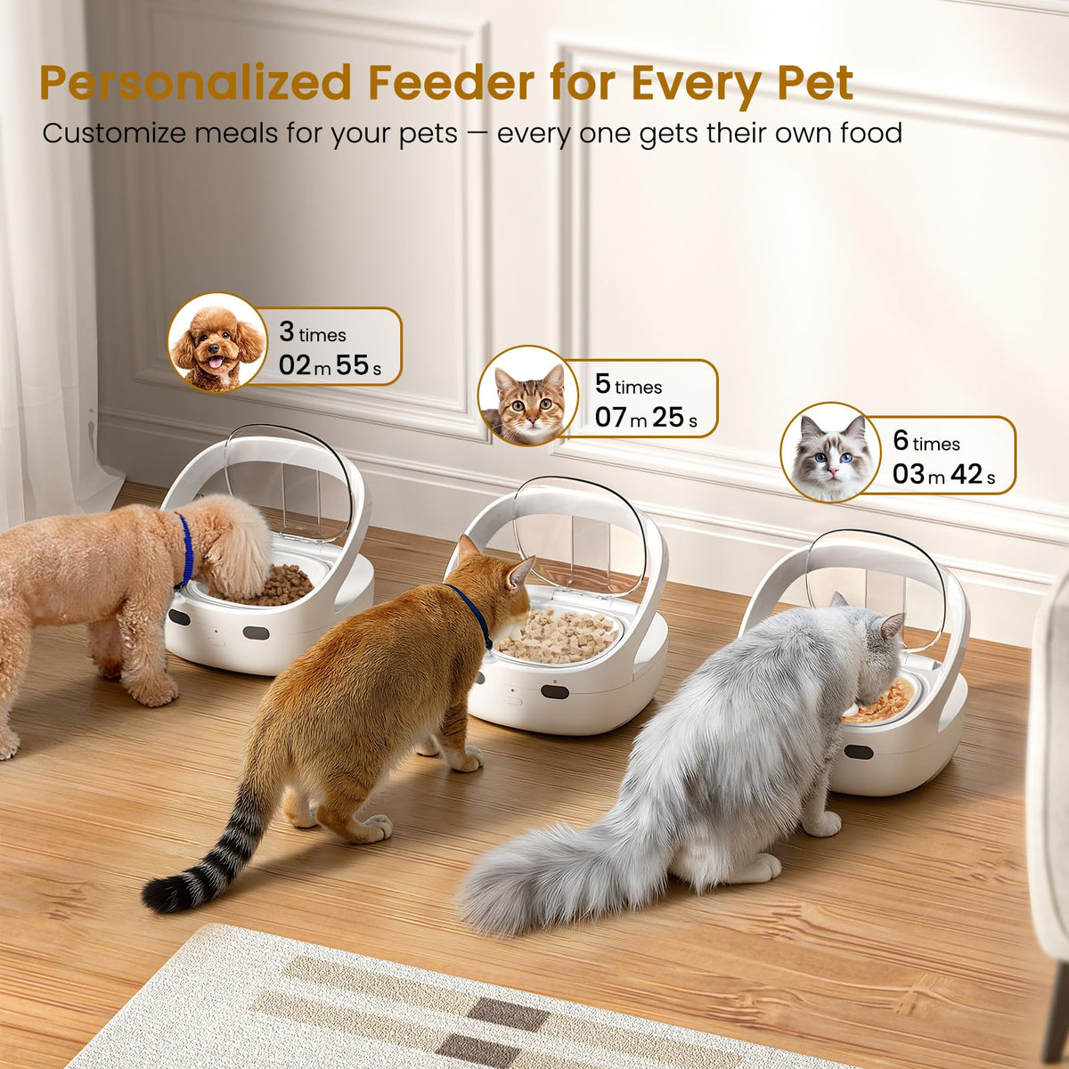 Wet & Dry Food Cat Feeder C79538