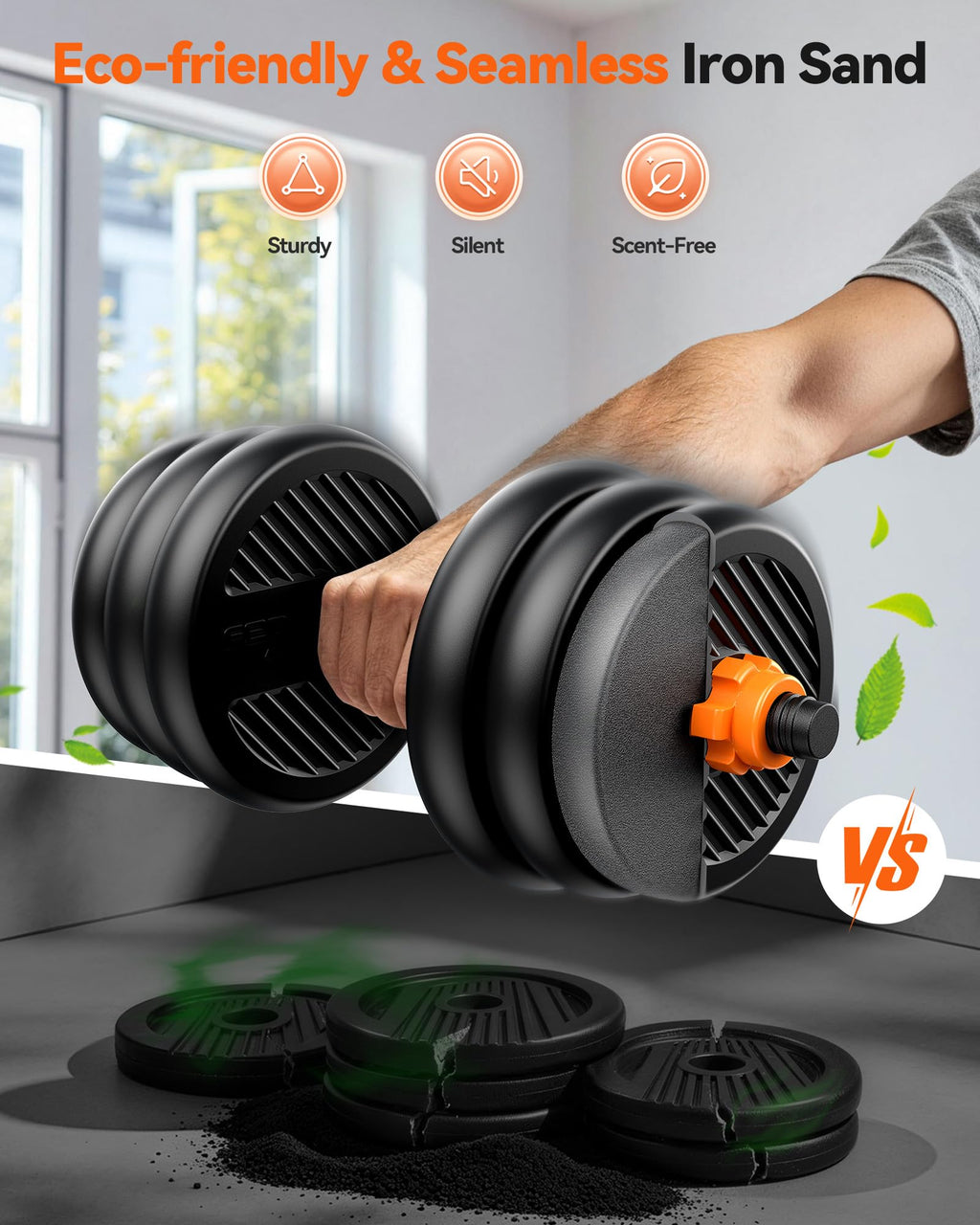 Adjustable Dumbbells Free Weight Set with Connector P1874