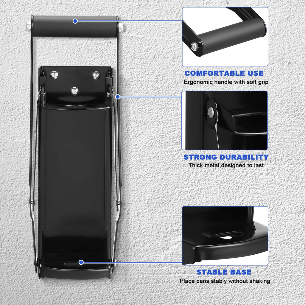 Stainless Steel Wall Mounted Can Crusher with Bottle Opener D6556