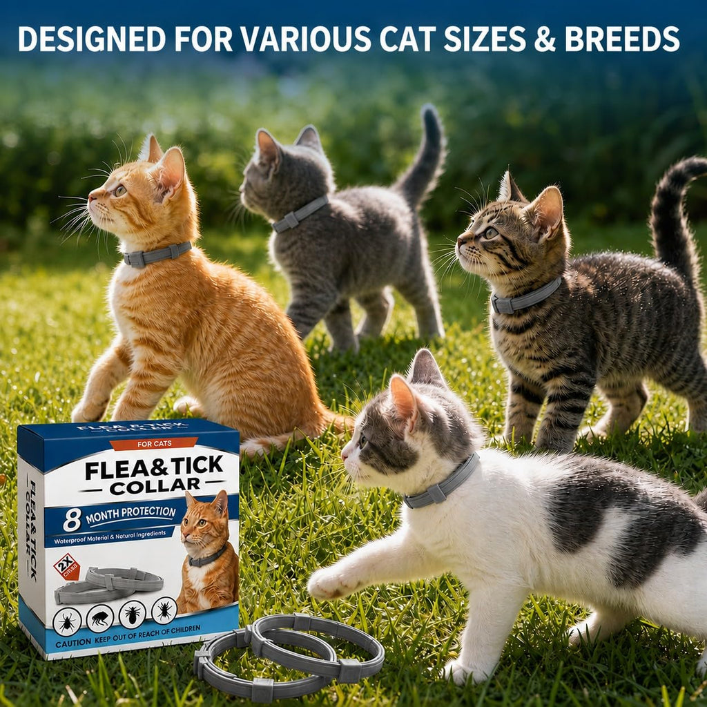 Cat Flea and Tick Collar 4 Pack X8851