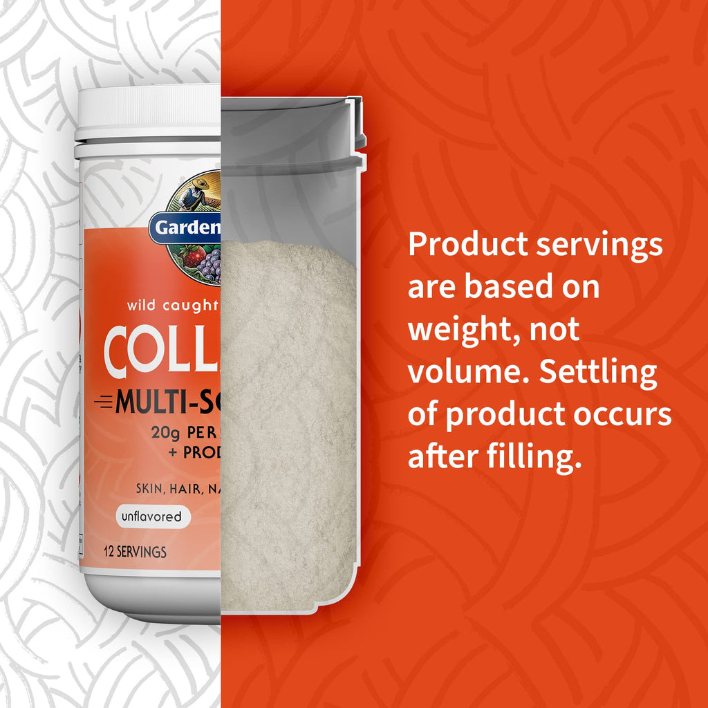 Marine & Grass-Fed Collagen Peptides Powder with Probiotics & BCAAs Unflavored U75437