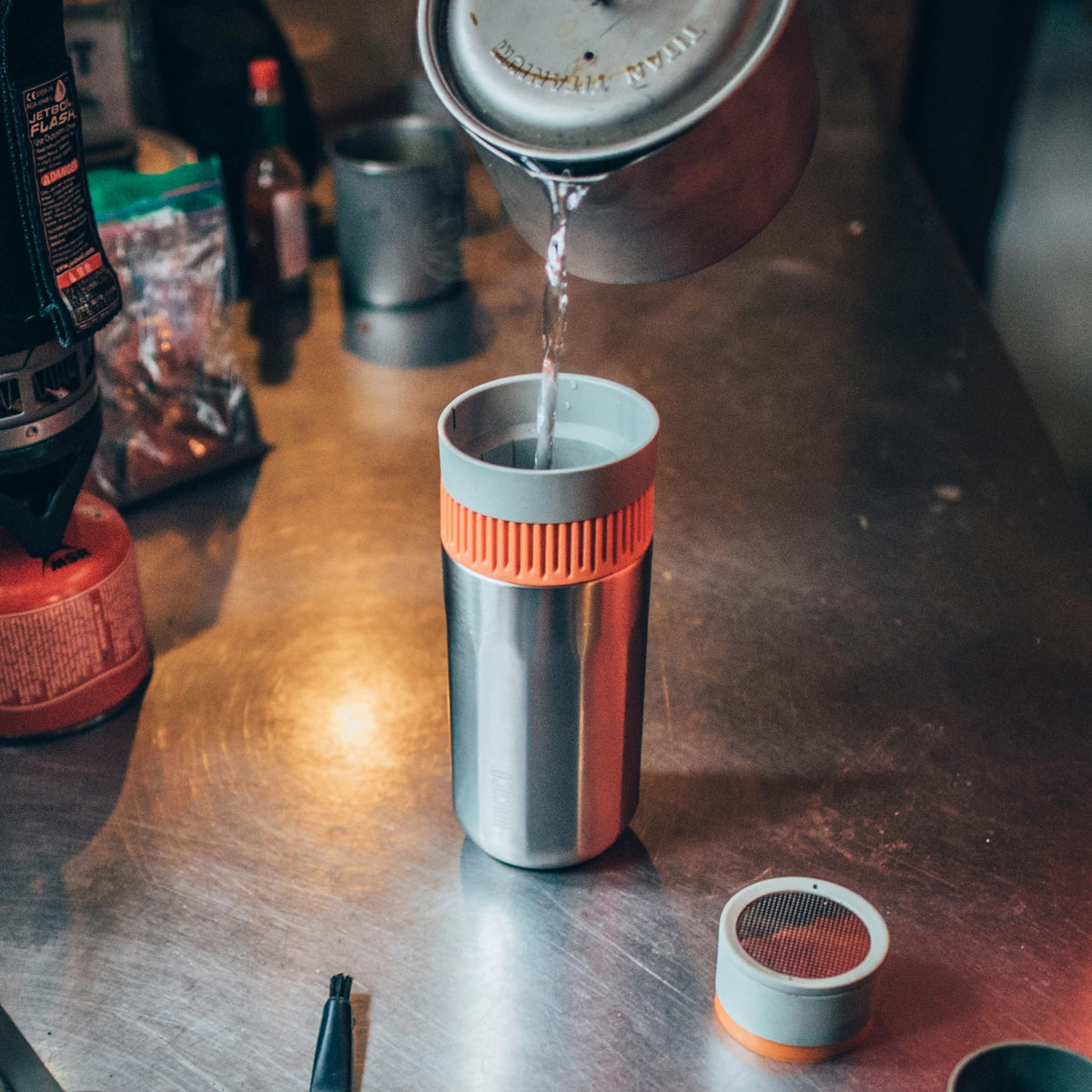 Portable Coffee Maker and Insulated Travel Mug, 10 fl oz V78213