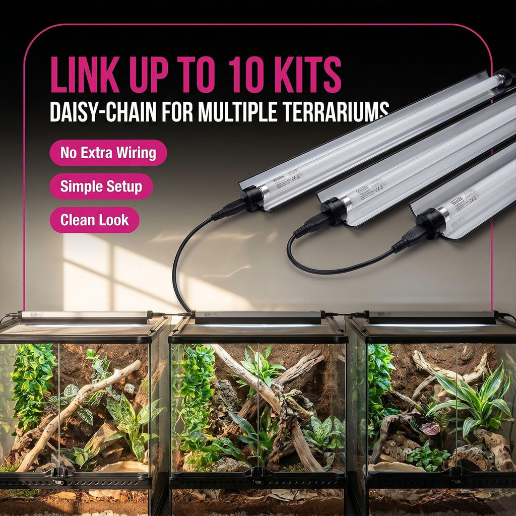 22.5" 24 Watts 6% UVB Reptile Light Fixture Kit Q523