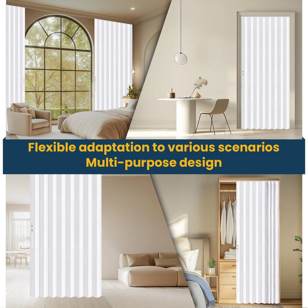 Blackout Magnetic Door Curtain 72W x 79 L White O933704