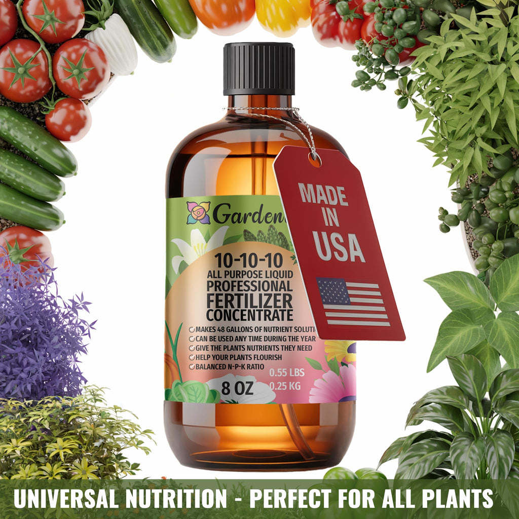 10-10-10 All Purpose Liquid Plant Food Fertilizer Concentrate 8 OZ R997