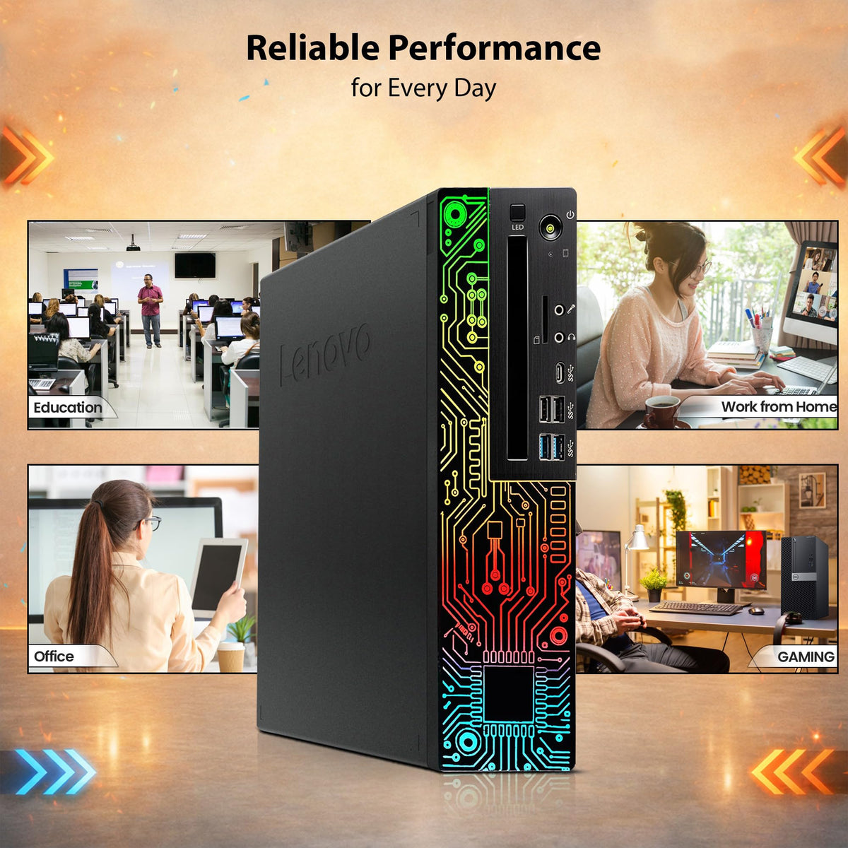 RGB Desktop PC Intel Core i5-8500 16GB DDR4 RAM 512GB SSD GeForce GT 1030 M89621
