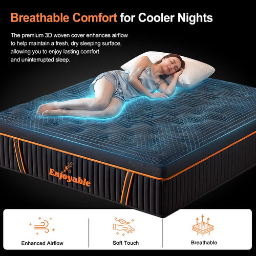 14 Inch Hybrid Full Size Mattress with Memory Foam & Pocket Springs S288384