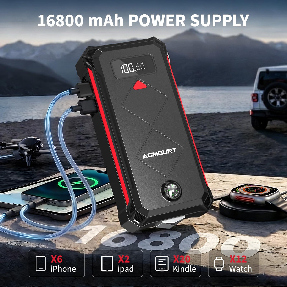 5000A Car Battery Jump Starter X401763