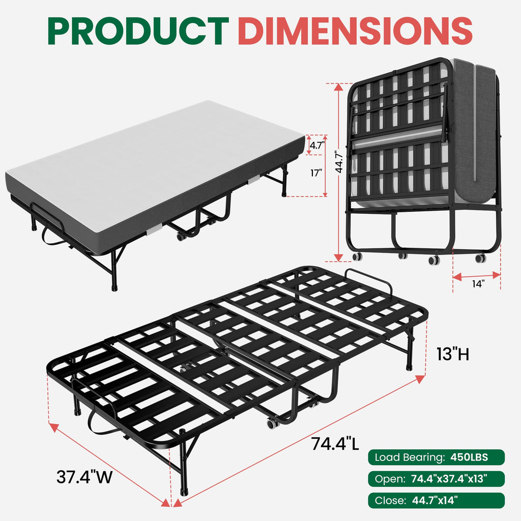 75"x38" Folding Bed Q82349