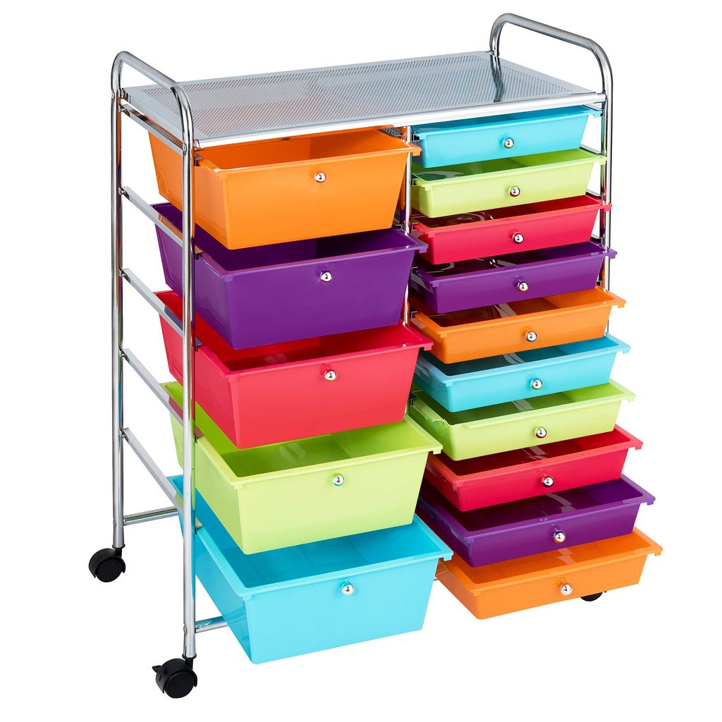 15 Drawer Rolling Storage Cart P50274