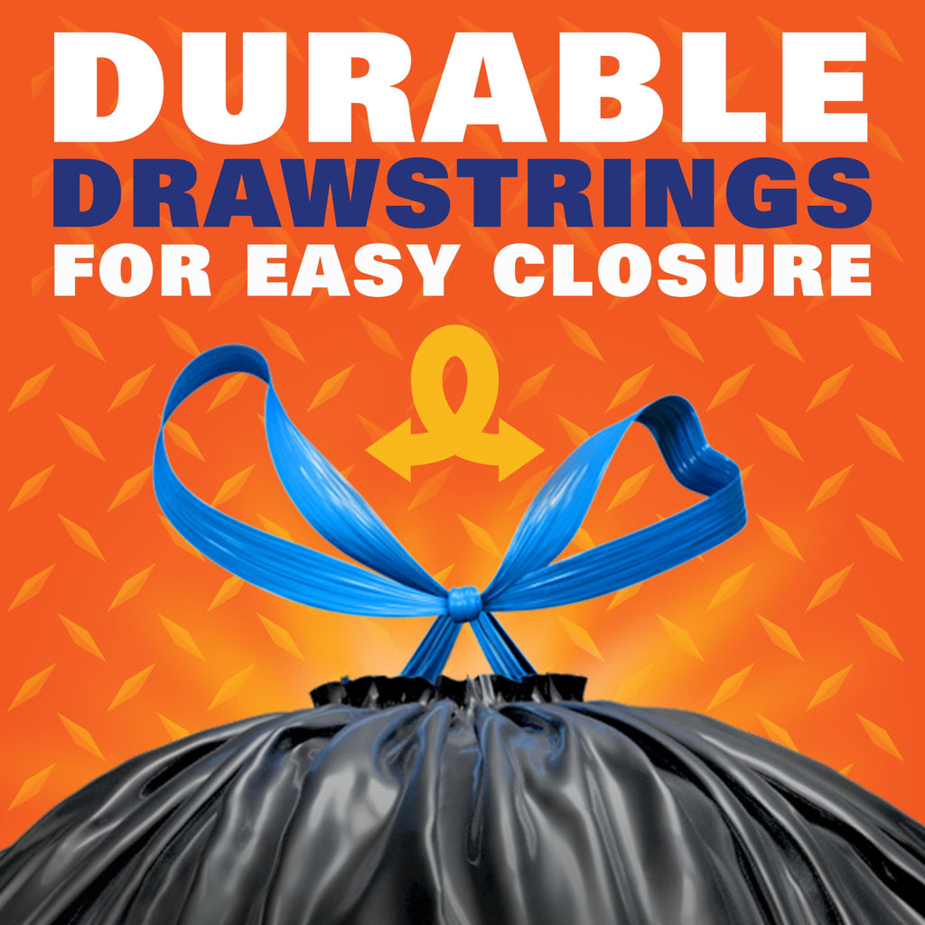 39 Gallon Black Heavy Duty Trash Bags L411