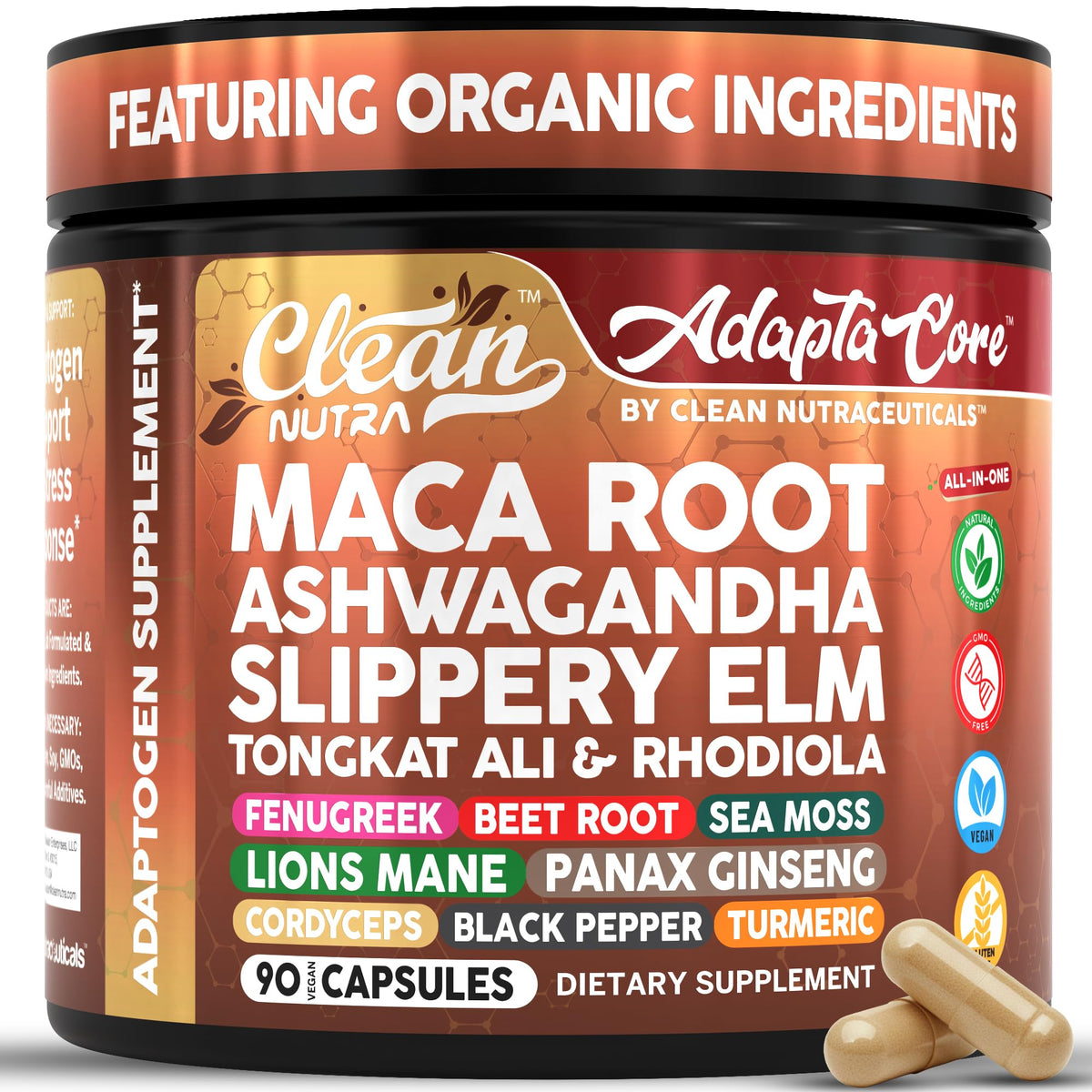 Organic Maca Root Capsules 90 Pills I104247