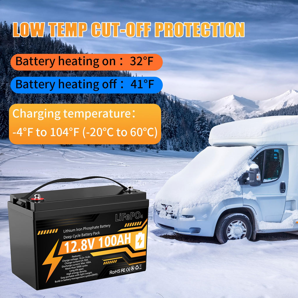 12V 100Ah LiFePO4 Deep Cycle Battery M5198
