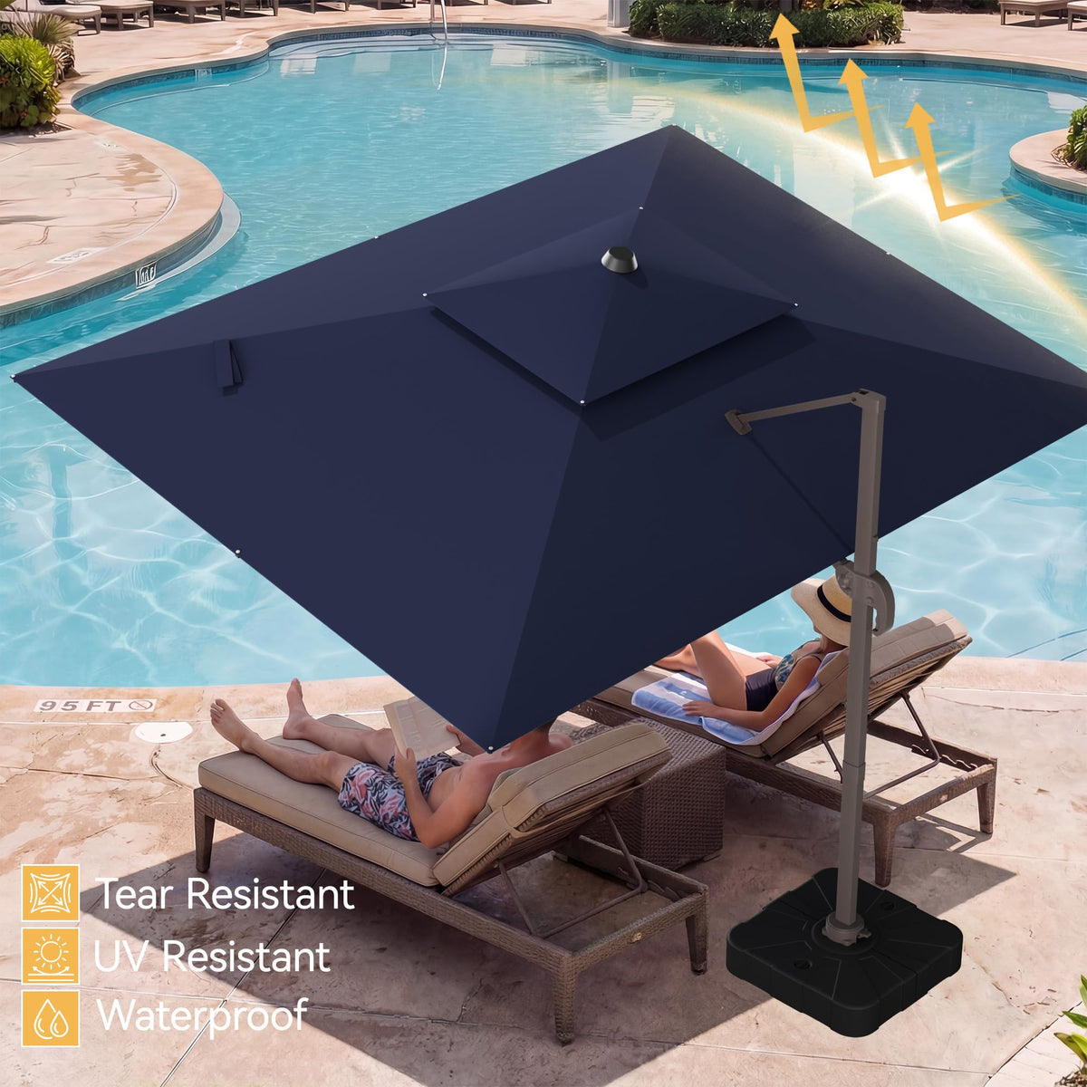 Cantilever Patio Umbrella with Base O2267