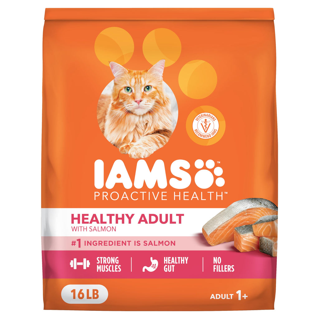 Dry Cat Food, Salmon, 16 lb L659