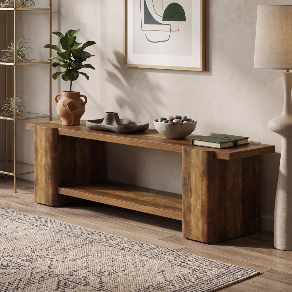 Brown Storage Bench R500417