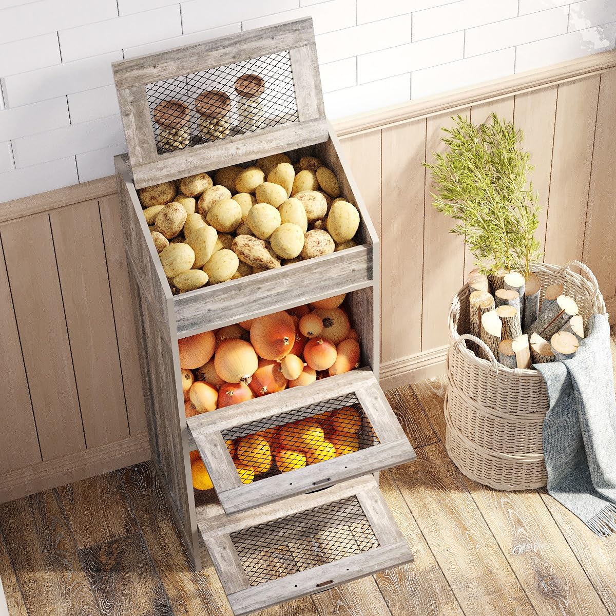 Potato Storage Bin with Lid N396955