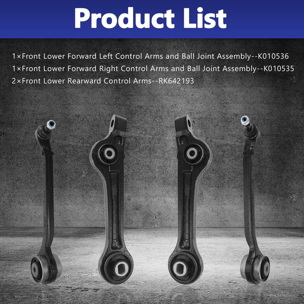Front Lower Control Arm with Ball Joint Suspension Kit K600023