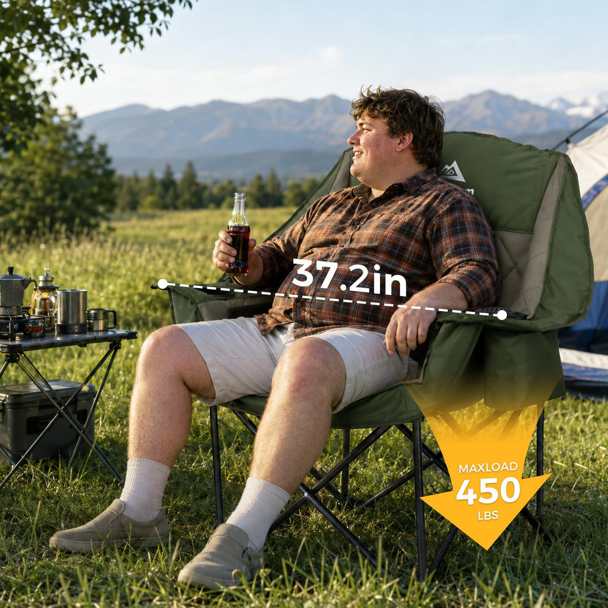 Oversized Camping Chairs 2 Pack D5304