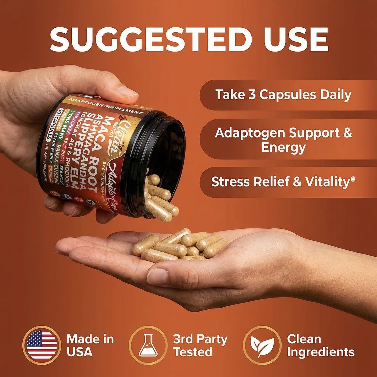 Organic Maca Root Capsules 90 Pills I104247