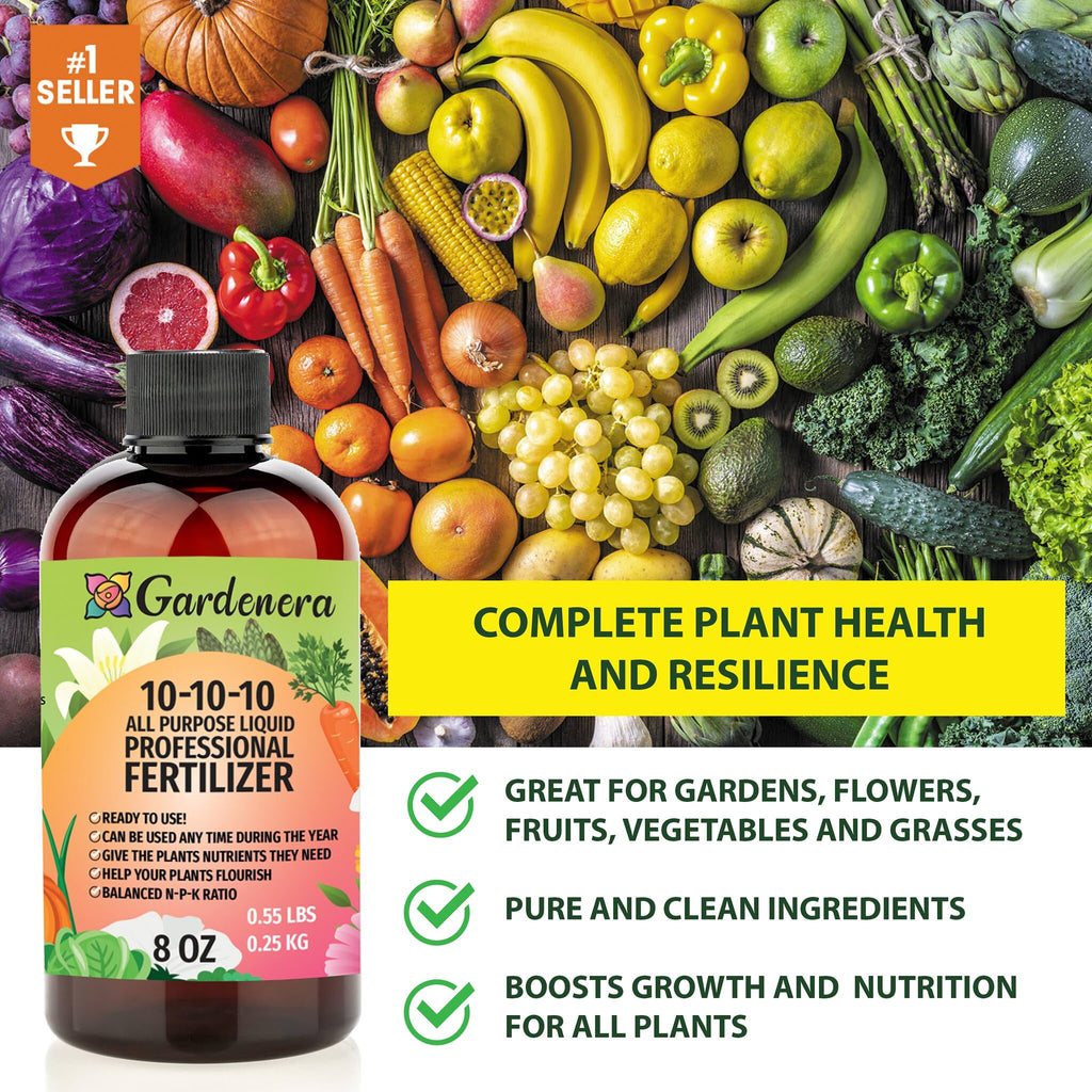 10-10-10 All Purpose Liquid Plant Food Fertilizer Concentrate 8 OZ R997