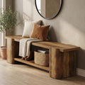 Brown Storage Bench R500417
