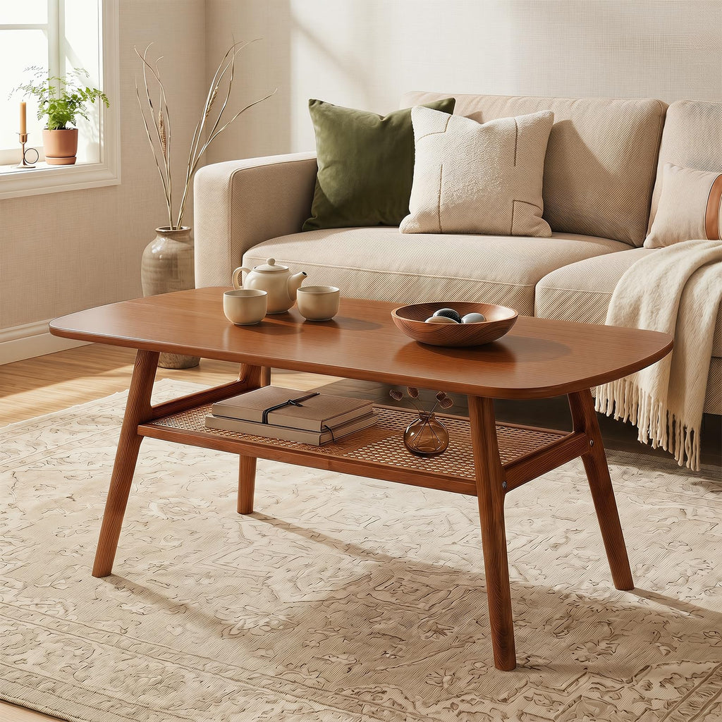 Rattan Wood Coffee Table E811659